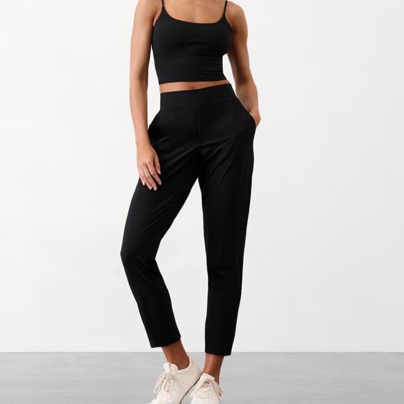 Athleta Pants - ATHLETA Brooklyn Mid Rise Ankle Pant Black 12